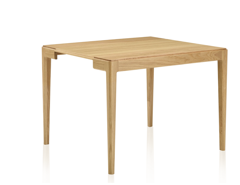 Walnut extendable console table with 2 extensions. natural finish 120x40 cm