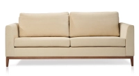 3 seater designer sofa cream fabric