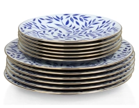 Assiette plate porcelaine de Limoges lot de 6