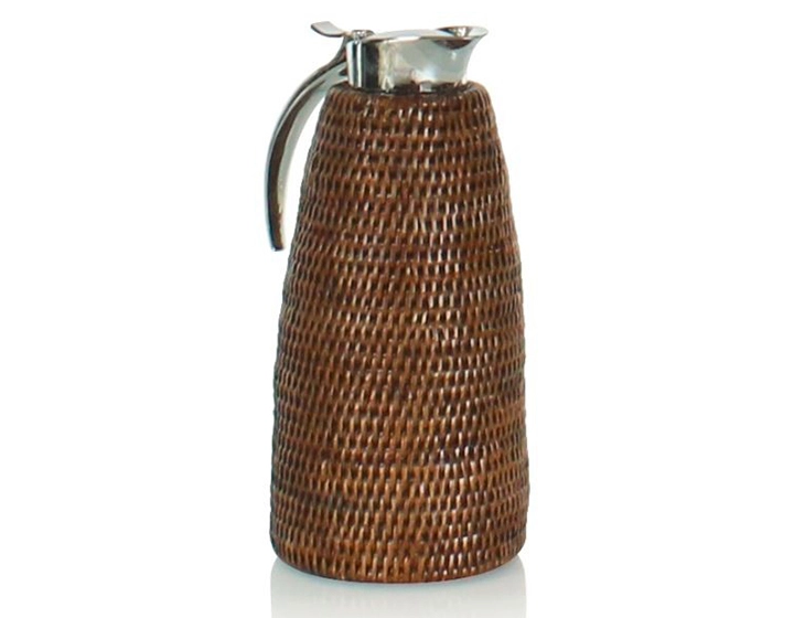 Thermos en rotin brun 1 litre