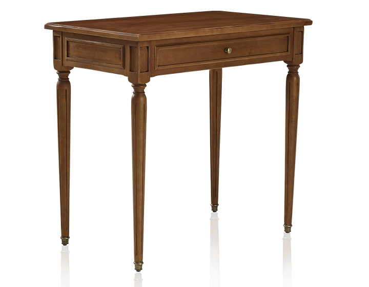 Antique Louis XVI style desk wooden top L80 cm