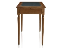 Bureau ancien style Louis XVI plateau cuir vert L110 cm