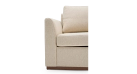 Canapé design 3 places tissu chiné beige