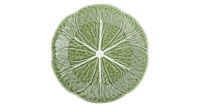 Assiettes à dessert 19cm faïence verte lot de 2