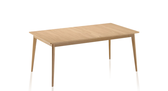 Table salle à manger 8 personnes en chêne teinte naturelle plateau bois 210x100 cm