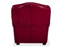 Leather club armchair burgundy