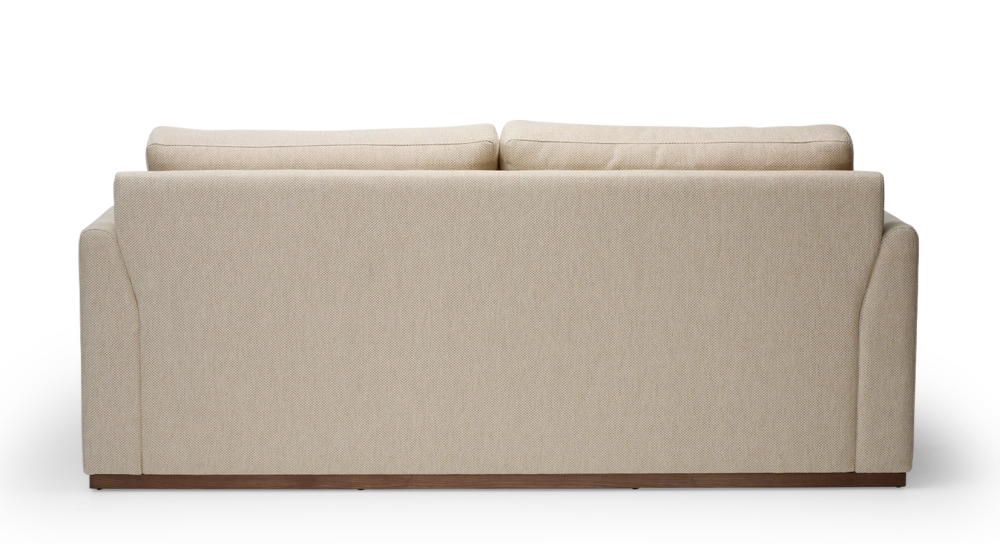 Canapé design 3 places tissu chiné beige