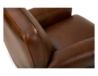 Fauteuil club cuir marron vintage