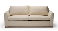 Canapé design 3 places tissu chiné beige