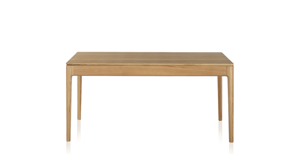Table extensible en chêne 8 à 12 personnes avec plateau et allonges bois teinte naturelle 180x100 cm
