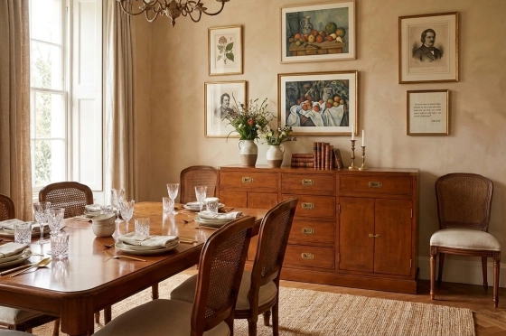 Buffet marine grand modèle bois teinte merisier