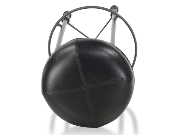 Tabouret de bar vintage cuir noir