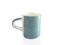 Tasse à café en céramique grise claire unie