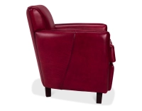 Leather club armchair burgundy