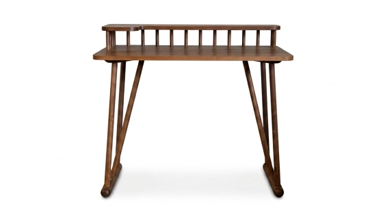 Bureau design en noyer l100 cm