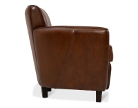 Fauteuil club cuir marron vintage