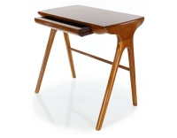 Bureau scandinave petit modèle bois teinte merisier L80 cm