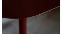 Table bistrot alèses en noyer plateau fenix bordeaux