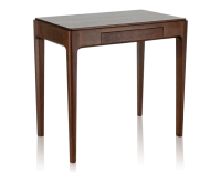 Bureau design en chêne teinte marron foncé L80 cm