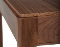 Bureau design en noyer teinte naturelle L120 cm