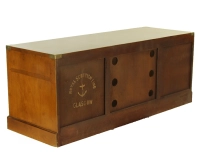 Meuble TV marine bois teinte merisier