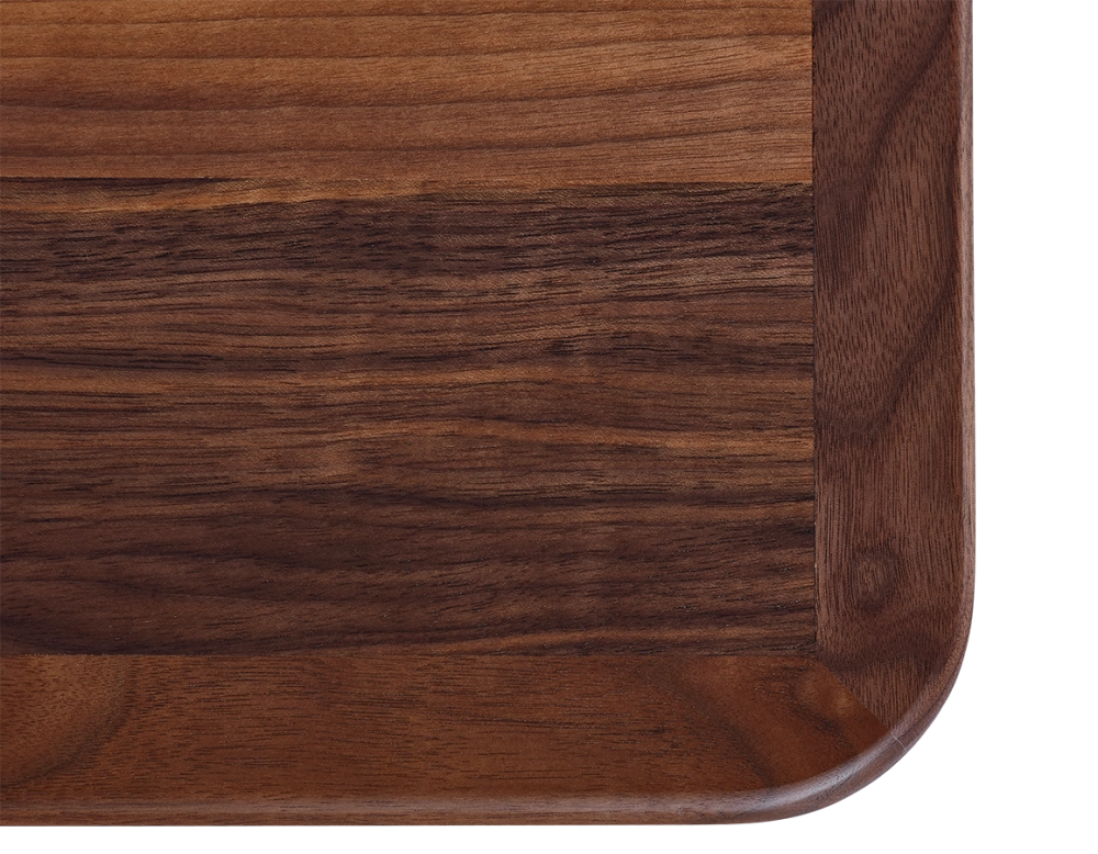 Table basse rectangulaire en noyer teinte naturelle 100x50 cm 100x50 cm