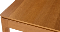 Table extensible en chêne 8 à 12 personnes avec plateau et allonges bois teinte merisier 180x100 cm
