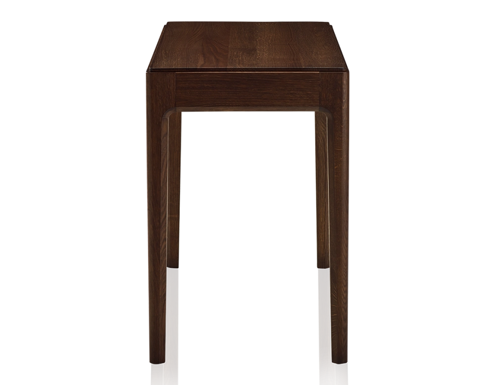 Bureau design en chêne teinte marron foncé L100 cm
