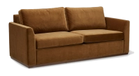 3-seater convertible sofa beige mottled fabrics