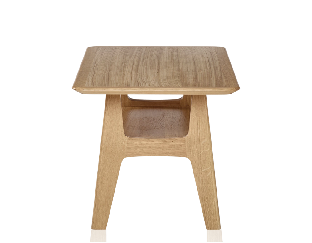 Table basse rectangulaire en chêne teinte naturelle 100x50 cm 100x50 cm