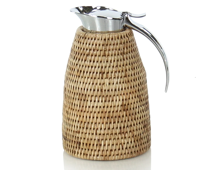 Thermos en rotin naturel 0,6 litre