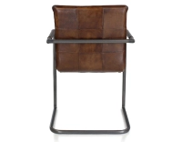 Fauteuil de bureau cuir marron soutenu
