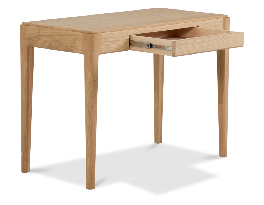Bureau design en chêne teinte naturelle L80 cm