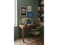 Bureau design en noyer teinte naturelle L80 cm