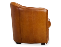 Fauteuil club cuir cognac