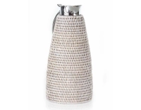 Thermos en rotin blanc 1 litre