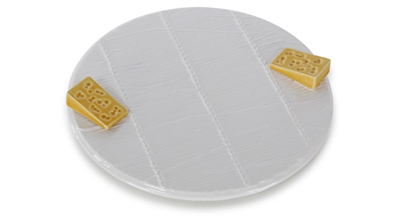 Plateau a fromage faïence blanche