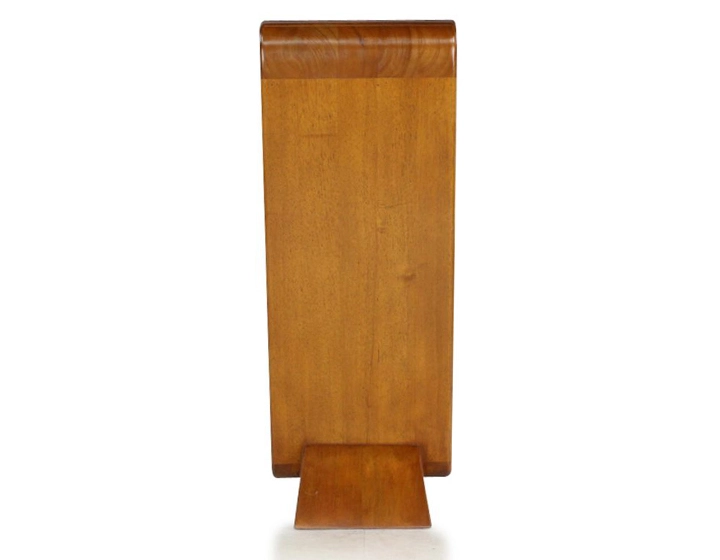 Console art déco simple tiroir bois teinte merisier