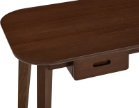 Bureau scandinave en chêne teinte marron foncé L150 cm