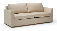 Sofá cama de 3 plazas tejido jaspeado beige