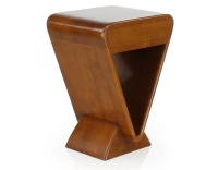 Table de chevet art déco bois teinte merisier