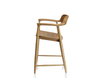 Tabouret de bar H60 cm bois teinte naturelle