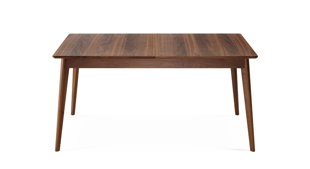 8 person dining table in walnut natural tint wooden top 180x100 cm