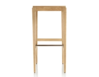 Tabouret de bar design H80 cm bois teinte naturelle assise bois