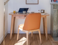 Scandinavian oak desk natural tint L120 cm