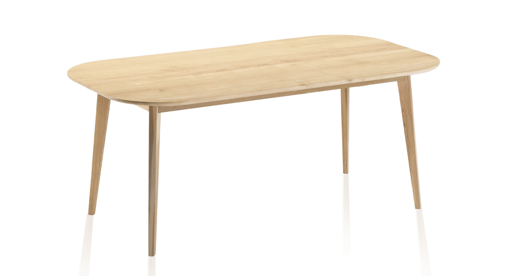 Table extensible en chêne 6 à 10 personnes avec plateau et allonges bois teinte naturelle 140x90 cm