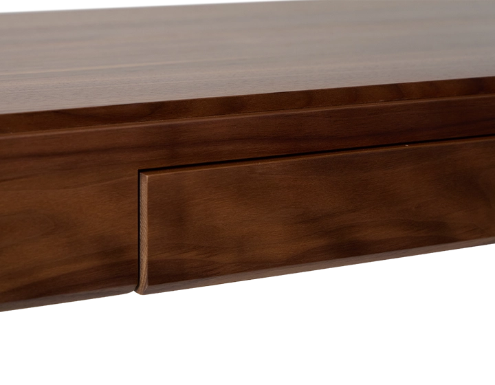 Bureau design en noyer teinte naturelle L100 cm