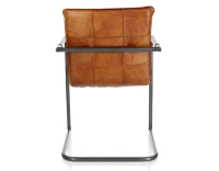 Fauteuil de bureau cuir marron clair