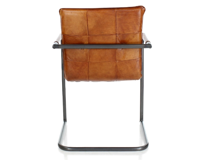 Fauteuil de bureau cuir marron clair