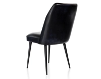 Chaise vintage cuir noir